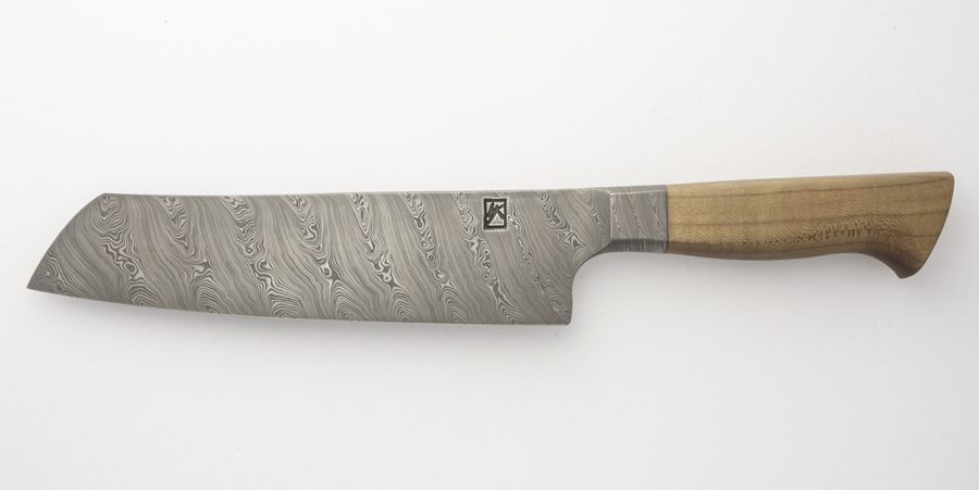 Santoku Griff aus Ahornholz